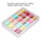 20 Pcs Rainbow Polyester Embroidery Thread Set, 0.6mm, 35m 6