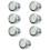 7Pcs Motorcycle Handlebar Clock White Aluminum Waterproof Outdoor Use 7