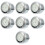 7Pcs Motorcycle Handlebar Clock White Aluminum Waterproof Outdoor Use 5