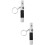 2Pièces Outil Camping Sifflet Aluminium Résistant 6