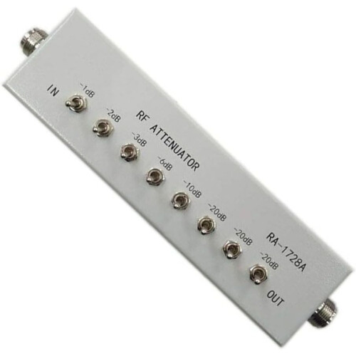 RA1728A  Frequency Attenuator 82dB 250MHz 082dB Variable Stepper Damper for Ham Radio Transmitter Compatible 2