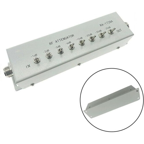 RA1728A  Frequency Attenuator 82dB 250MHz 082dB Variable Stepper Damper for Ham Radio Transmitter Compatible 1