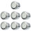 7Pcs Motorcycle Handlebar Clock White Aluminum Waterproof Outdoor Use 6