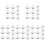 50Pcs Silver Silicone Earring Backs Secure Locking Backs for Studs 3