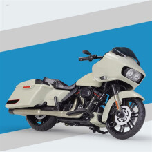 1/18 Schwarz Diecast Vehicle Collector Hobby Motorcycle Model for Kids Gift Toy for Harley CVO Road Glide 2018 G White