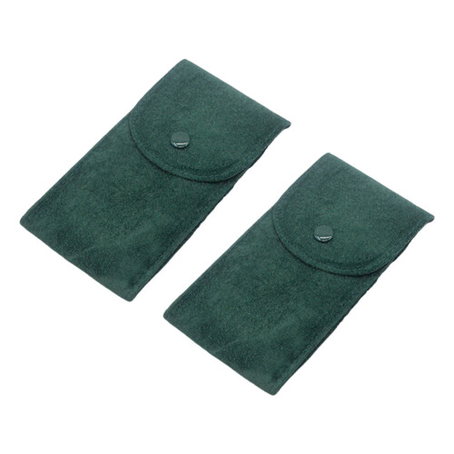 2 Piece Watch Protector Set Scratch Resistant Fabric-Green
