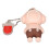 Hellorangefarbener Cartoon-USB-Stick 64 GB USB 2.0 3
