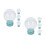 8Pcs Glass Dome Snow Globes Sky-Blue Empty Shells for DIY Use 5