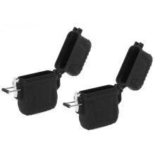 2 Stück schwarze wasserdichte Feuerzeughüllen mit versiegeltem IP56 Taschen-Design