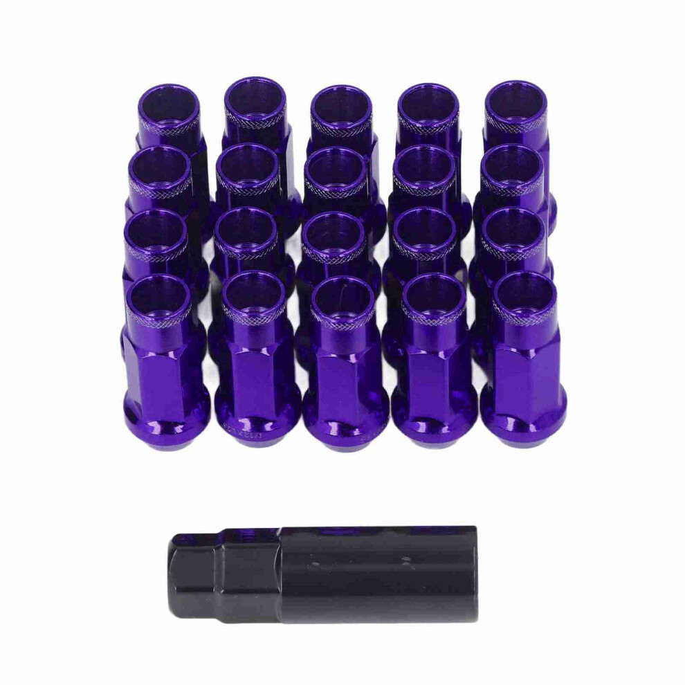 Durable 20Pcs M12x1.25 Wheel Lug Nuts For Safe Driving Purple 8401373669979