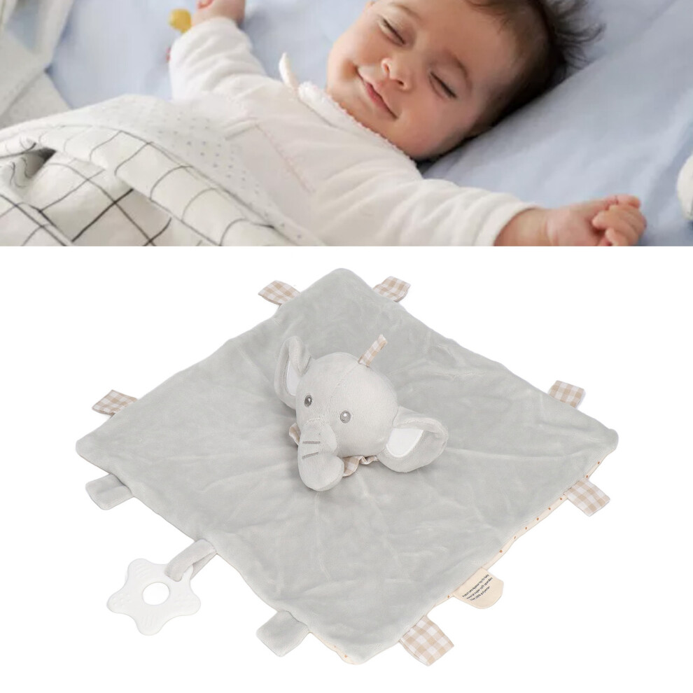 Baby Elephant Teething Doll Soft Security Blanket 32x35cm