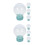 8Pcs Glass Dome Snow Globes Sky-Blue Empty Shells for DIY Use 4