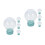 8Pcs Glass Dome Snow Globes Sky-Blue Empty Shells for DIY Use 9