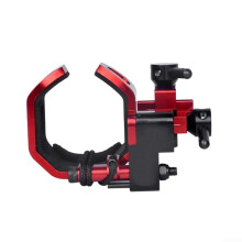 Aluminium Alloy Compound Bow Holder With Adjustable Knob Weather Resistant Silent Design Target Practice Mount Black Red