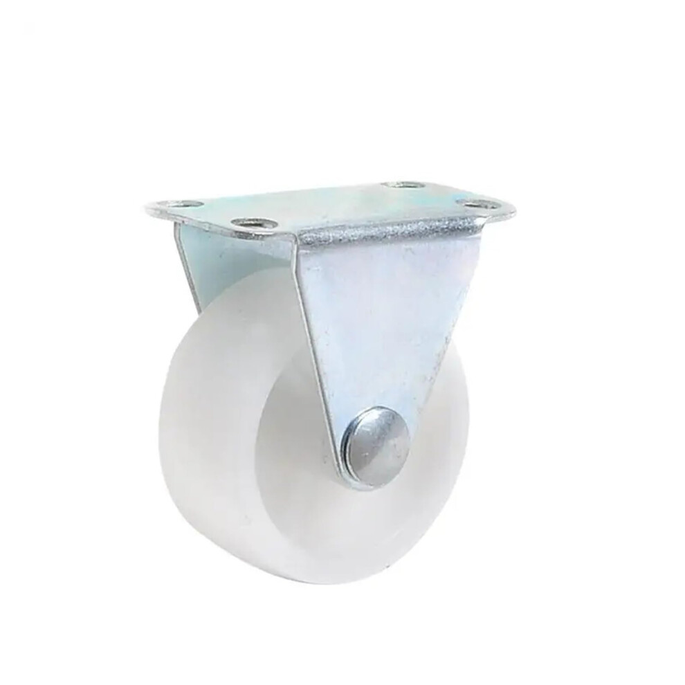 2Inch White Pp Fixed Casters For Furniture And Bookcase Plastic Casters, 4 Pieces 9347817258523