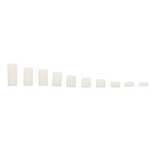 150Pcs White Nylon Standoff Screw Set 6 Sizes Mounting Hardware