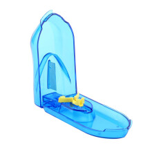 Pill cutter for small or large pills, pill splitter with dispenser, cuts pills, vitamins, tablets, stainless steel blade, travel size.