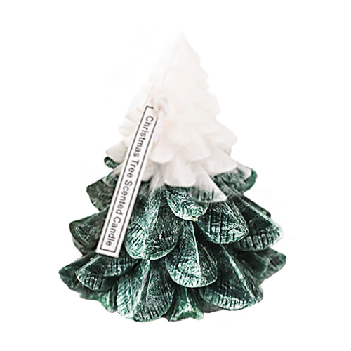 Christmas Tree Shaped Candles Smokeless Scented Decor 2h Burn Time 2