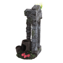 Décoration en résine pour aquarium, colonnes romaines, 13x23 cm, ornament de paysage réutilisable