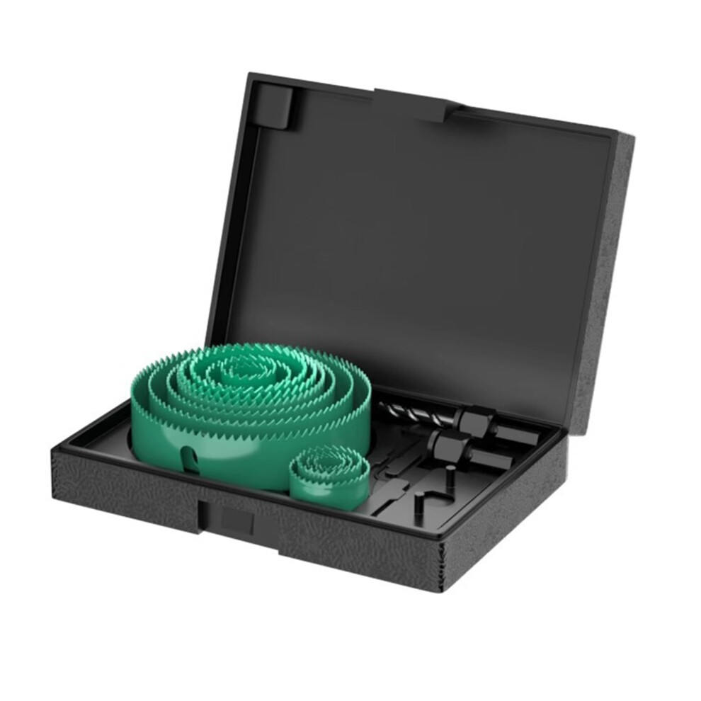 13Pcs Hole Saw Set With Drill Bits, Carbon Steel Hole Cutter For Wood Metal Plastic Ceiling 9382693236067