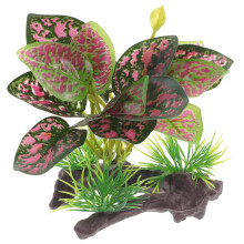 Artificial plants for terrariums and aquariums, safe decoration models for reptiles and fish, vibrant colors and lifelike.