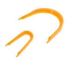 2Stk Ton-Drahtschneider Mit U-Griff Orange Kunststoff Für Keramikkunst
