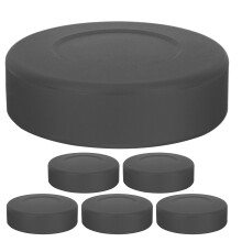 6Stk Eishockey Übungspucks Matte PVC Für Indoor Outdoor Training