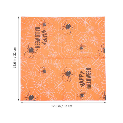 40Stk Orange Halloween Partyteller Einweg Papier Mit Saisonaler 2