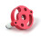 Drilling guide for straight holes, 610 mm, drill guide set with selfcentering function, red, 8 pcs, red 3
