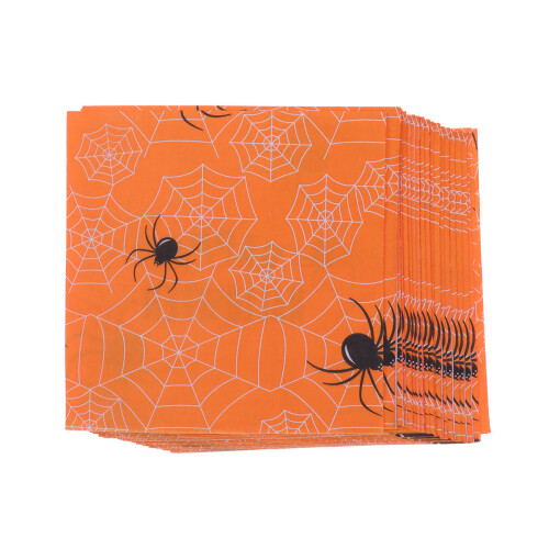40Stk Orange Halloween Partyteller Einweg Papier Mit Saisonaler 1