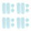 8Stk Himmelsblau Stamping Set Silikon French Tip Tool 5