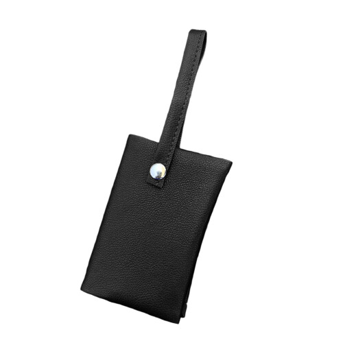 Distributeur de mouchoirs en cuir élégant fixé au mur pour-Noir