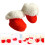 2Paare Baby Winterschuhe Rot Lammfell Warm Gefüttert Für 11