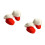 2Paare Baby Winterschuhe Rot Lammfell Warm Gefüttert Für 4