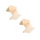 2Pcs Beige Plastic Storage Rack Stackable Organizer for Bathroom Keys 8