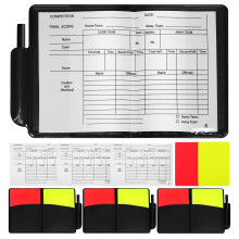 20Sets Referee Karten Set PVC Rot Gelb Mit Halter Für Sportspiele