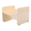 2Pcs Beige Plastic Storage Rack Stackable Organizer for Bathroom Keys 2