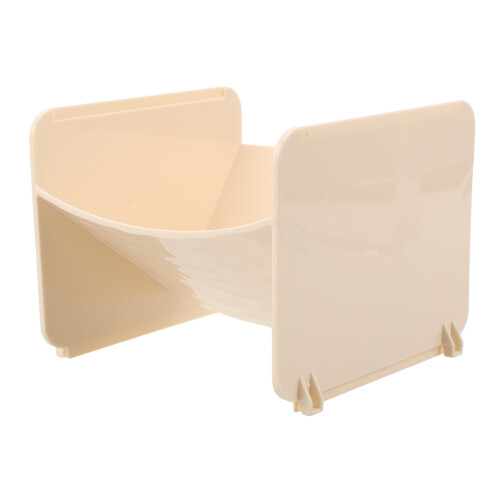 2Pcs Beige Plastic Storage Rack Stackable Organizer for Bathroom Keys 1