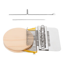 2Sets Bunter Holzstricker Kinder DIY Webrahmen Mini Handloom Spielzeug