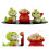 4Sets Mini Schlangen Statue Harz Auto Schmuck Chinesisches Tierkreis 10