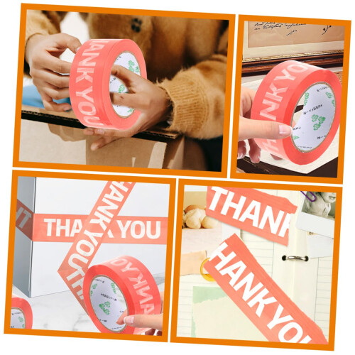 2 Rolls SelfAdhesive Decorative Sealing Tape for Office Packaging 2