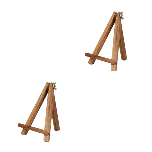 2Pièces Support Bois Café Pour Téléphone Bureau Et Présentation 2