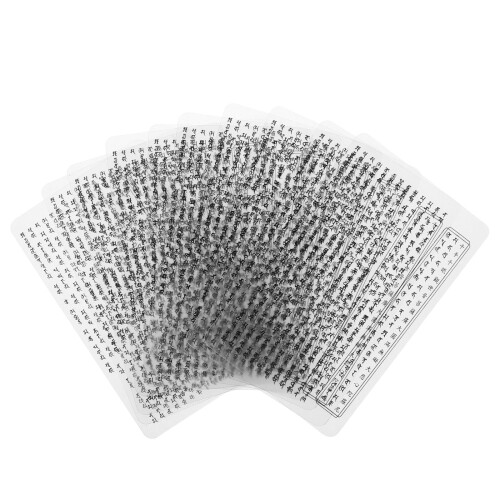 2Pièces Ensemble Cartes Protection PVC Transparent Bouddhistes