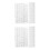 2Pièces Ensemble Cartes Protection PVC Transparent Bouddhistes 4