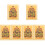 6Pièces Carte 2024 Métal Orange Décor Chinois 7