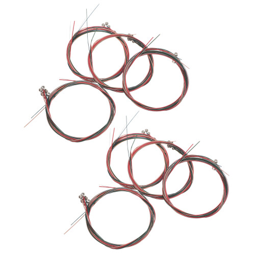 16Ensembles Cordes Guitare Acoustique Acier Colorées Son Clair Durable
