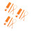 3Ensembles Habits 17Cm Orange Pour Peluche 7