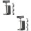 8Pièces Pinces De Montage Universelles Pour Table Design Stable Noir 8