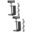 8Pièces Pinces De Montage Universelles Pour Table Design Stable Noir 9
