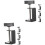 8Pièces Pinces De Montage Universelles Pour Table Design Stable Noir 5